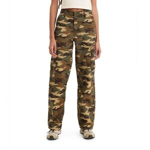 Levi’s 94 Baggy Y2K Relaxed Fit Cargo Camo Pants Women’s Size 25 Elastic Cuff